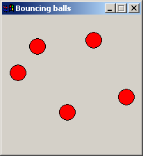 Bouncing balls on Windows 2000