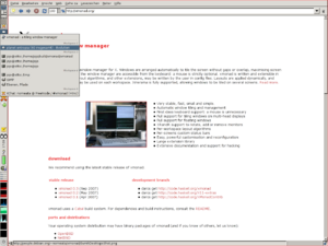 A screenshot of xmonad cooperating with gnome