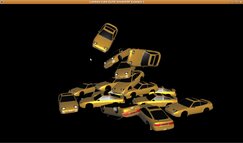 LambdaCube and Bullet physics example